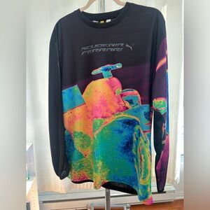 Puma X Scuderia Ferrari Multicolor Graphic long sleeve Tee